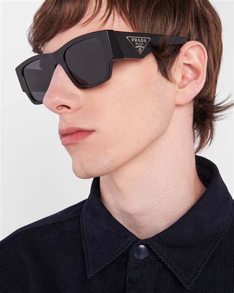 prada sonnenbrille triangle|Slate Gray Lenses Sunglasses With Triangle Logo .